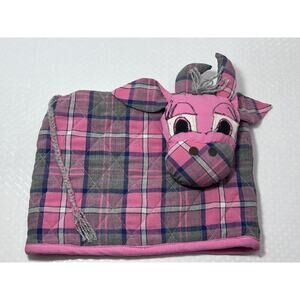 Small Vintage Handmade Heavy Duty Cow Toaster Cover 11 3/4”‎